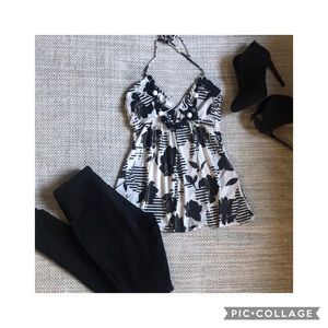 Black & White Necklace Halter